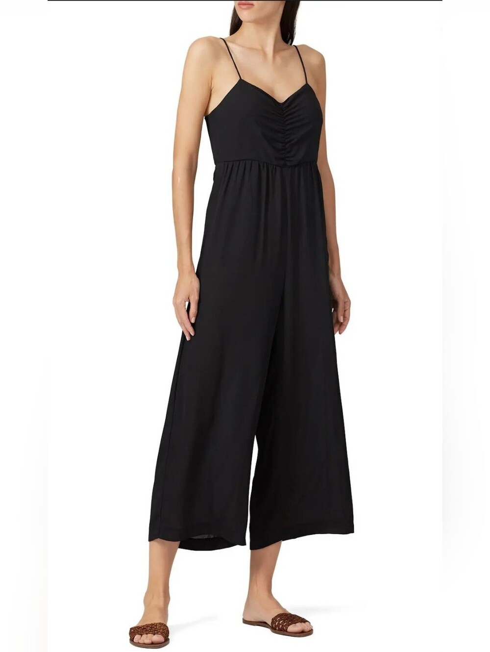 MADEWELL Ruched Wide Leg Jumpsuit